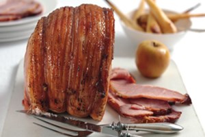 Roast pork with cider and apples